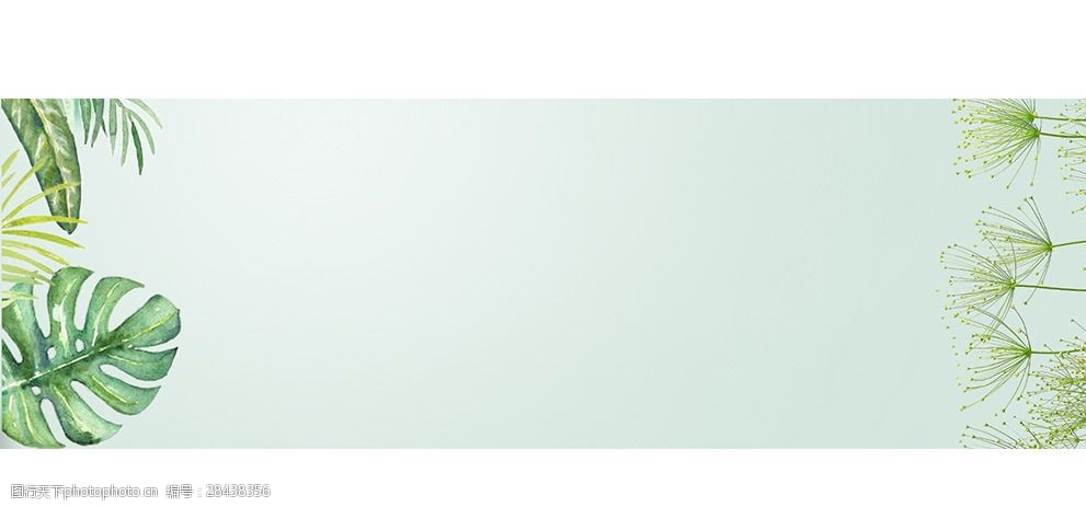 清新淡绿色广告背景