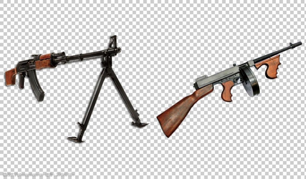 机枪图片海报免抠png透明图层素材