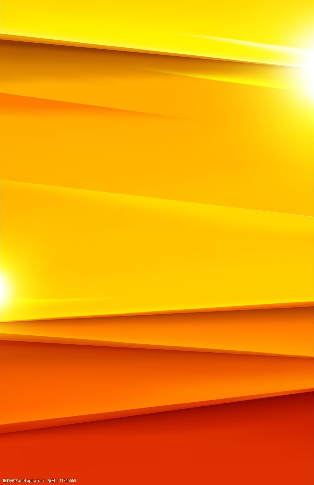 矢量橙黄色几何立体拼接背景图片