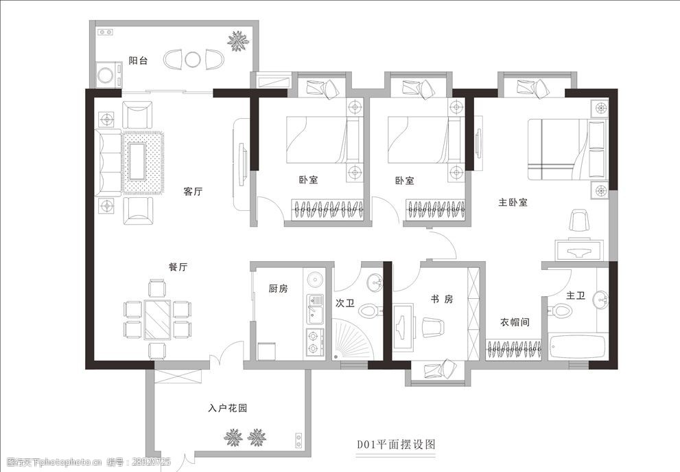 設計圖庫 3d設計 室內模型 上傳: 2017-8-26 大小: 215.