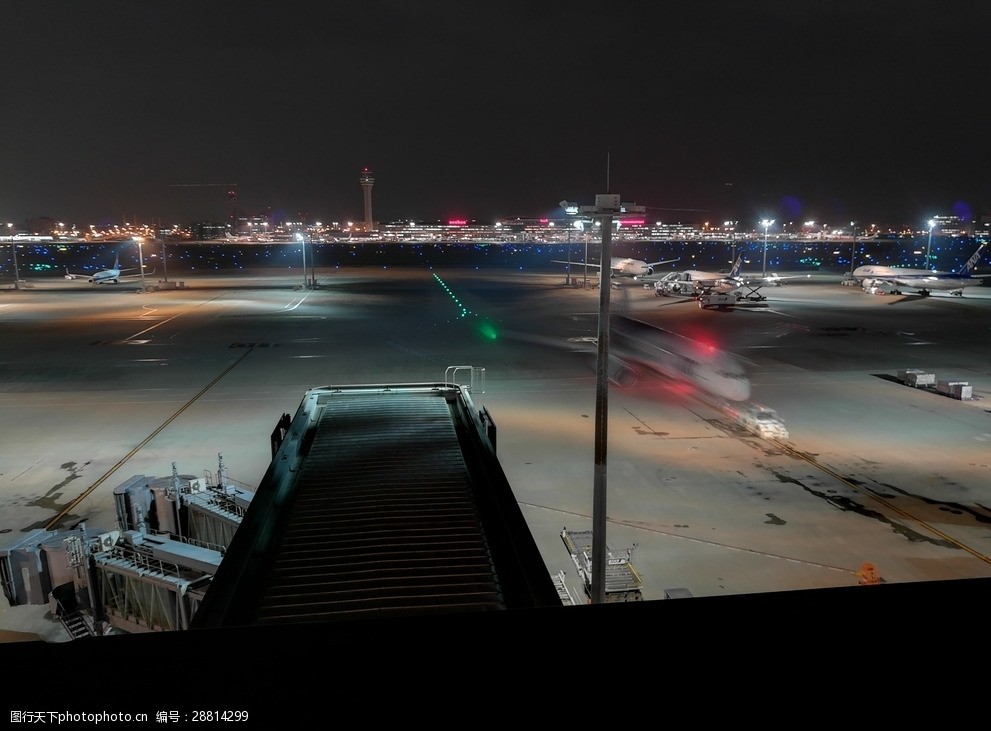 羽田機場停機坪夜景