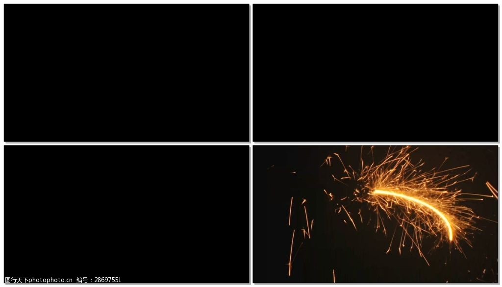 黑暗里的光动态烟花扫光视频