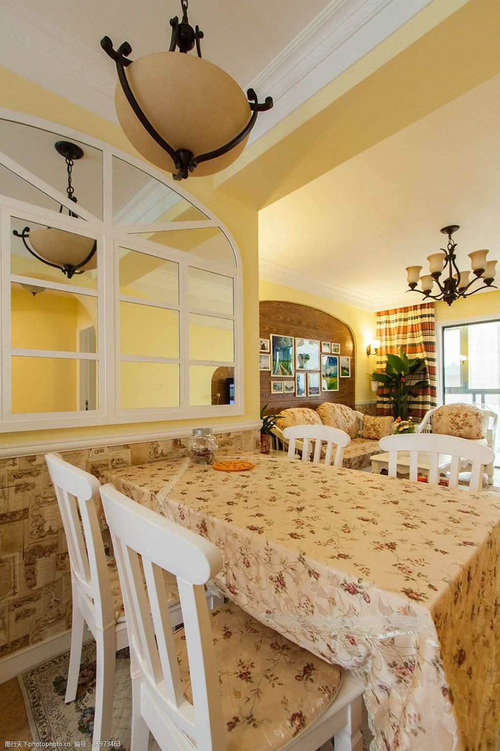 简约风室内设计餐厅室内窗效果图