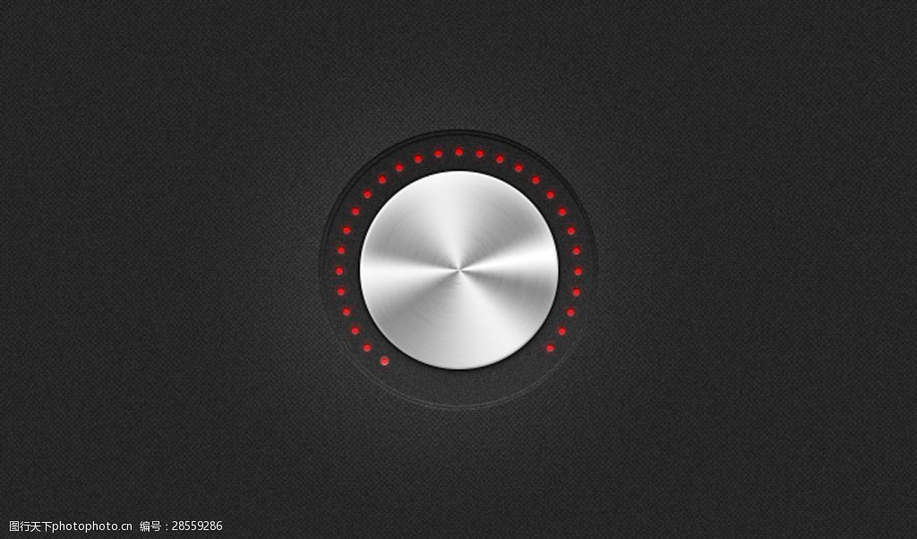 旋钮的金属质感psd素材