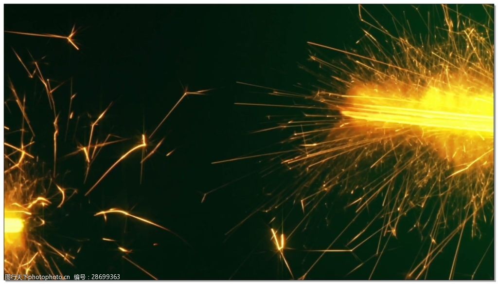 光花溅射动态烟花扫光视频素材