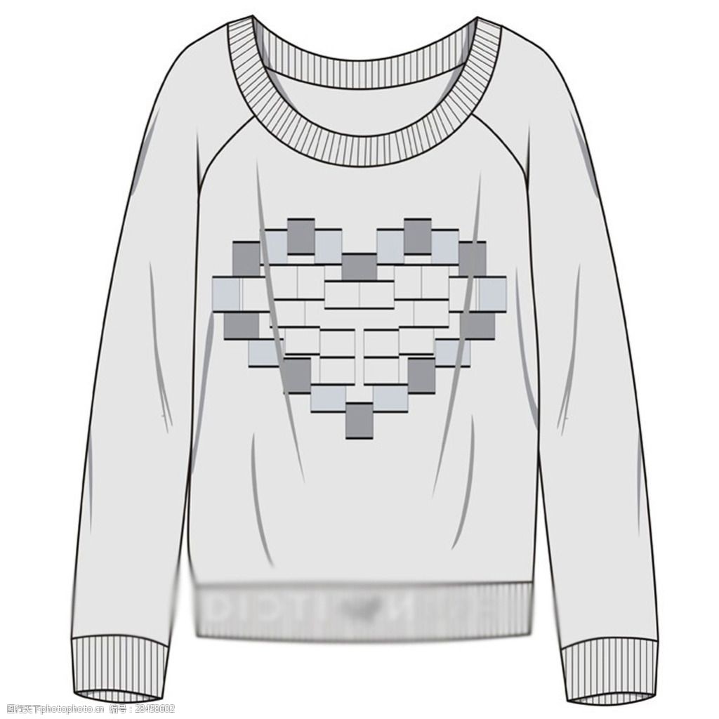 花纹线稿开衫毛衫服装设计