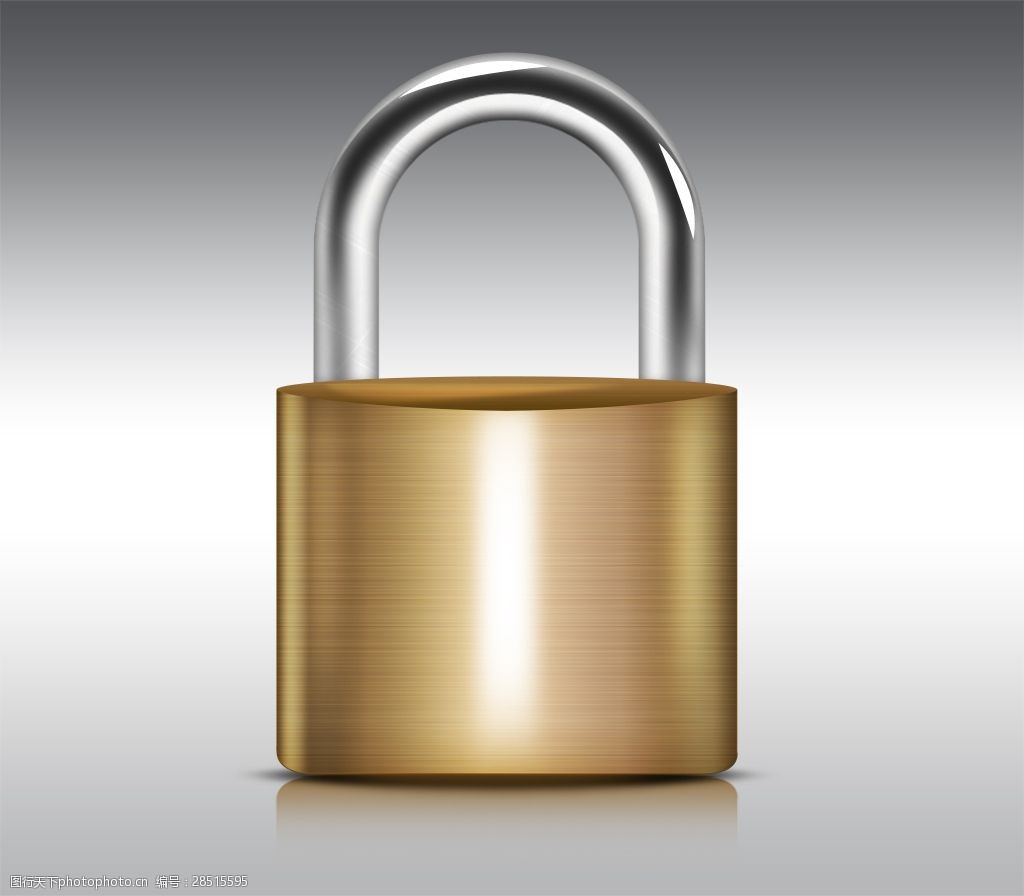 金属锁图标设计图片-图行天下图库