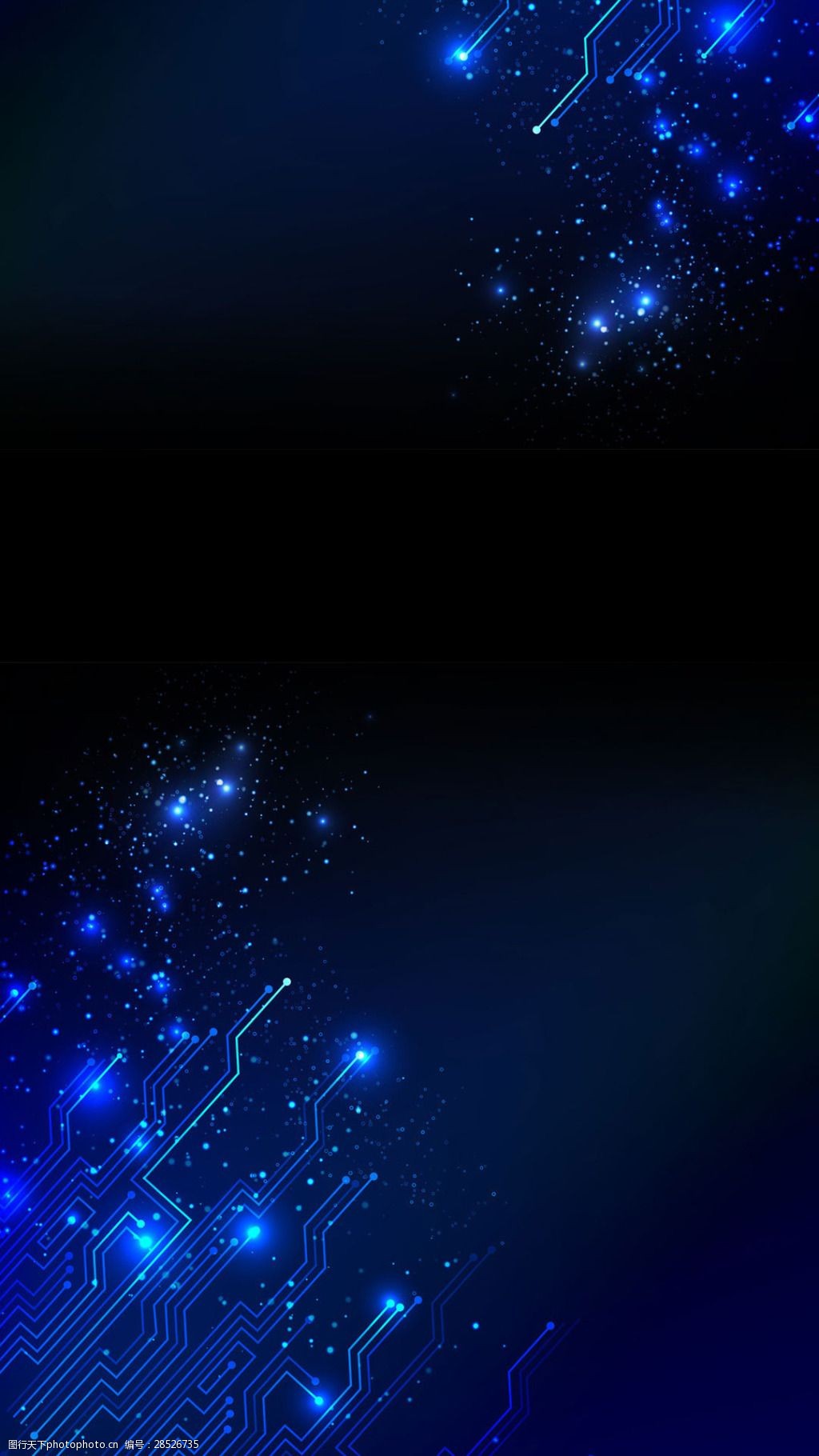 蓝色科技数据线条h5背景素材