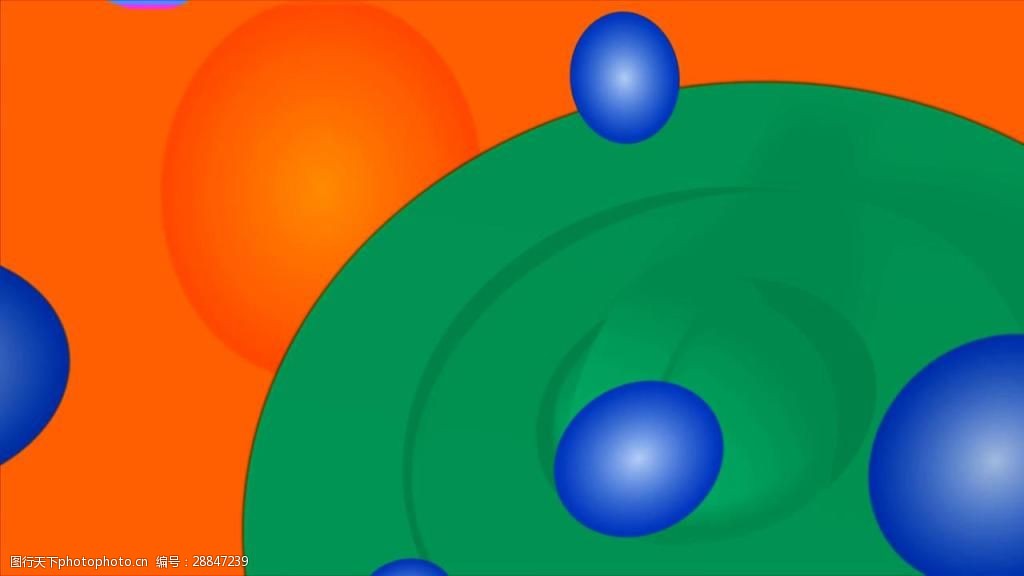 红绿板块立体运动视频素材