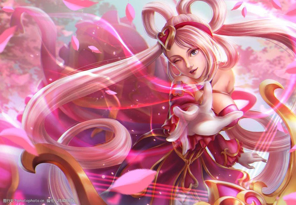 英雄联盟lol甜心琴女同人手绘