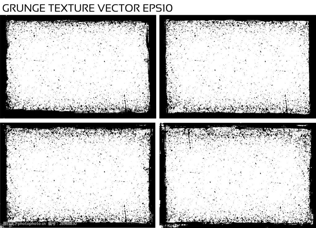 正方形黑色边框矢量素材
