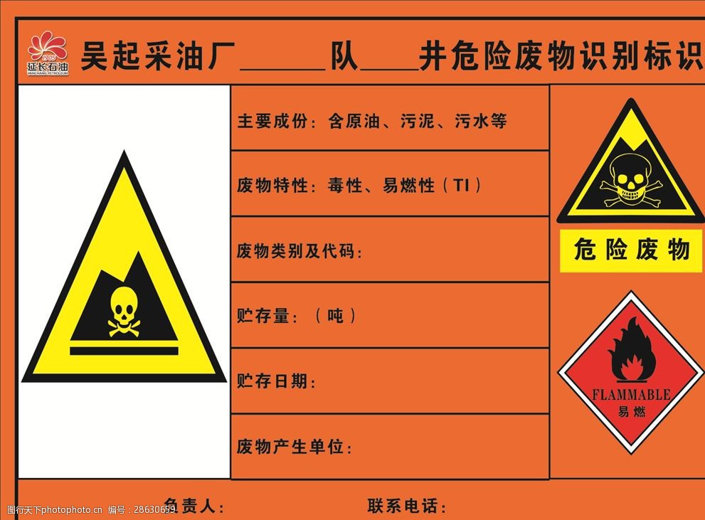 危险废物识别标识