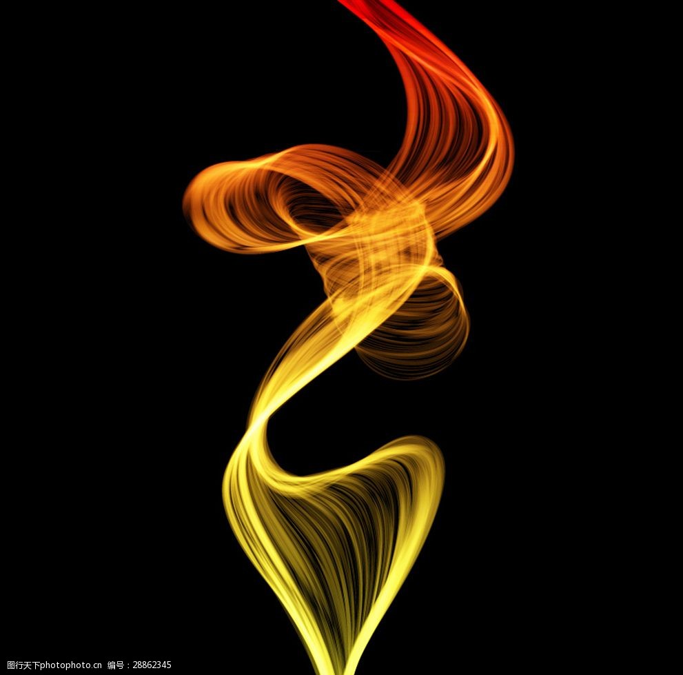 动感抽象彩色波浪烟雾背景矢量素